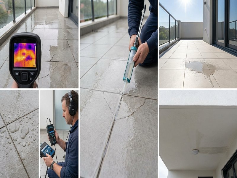 איטום מרפסות מרוצפות: איתור נזילות ותיקון בלי לפרק – תמונת שער